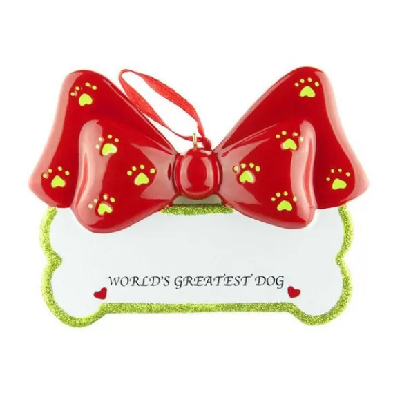 Clearance Rudolph & Me Personalized World's Greatest Dog Ornament