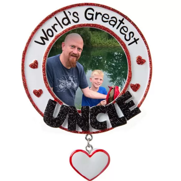 Sale Personalized World's Greatest Uncle Frame Ornament Picture Frames