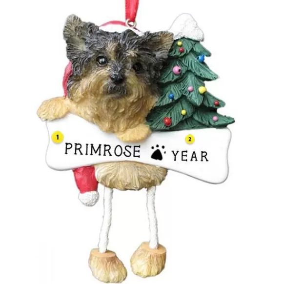 Clearance E & S Imports Personalized Yorkie Dog Ornament