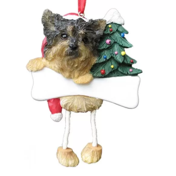 Clearance E & S Imports Personalized Yorkie Dog Ornament