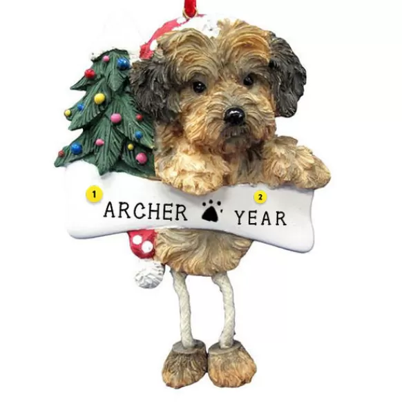 Fashion E & S Imports Personalized Yorkipoo Dog Ornament