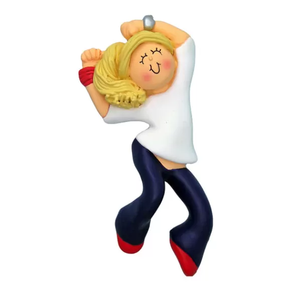 Store Ornament Central Personalized Zumba Hip-Hop Ornament - Female, Blonde Hair