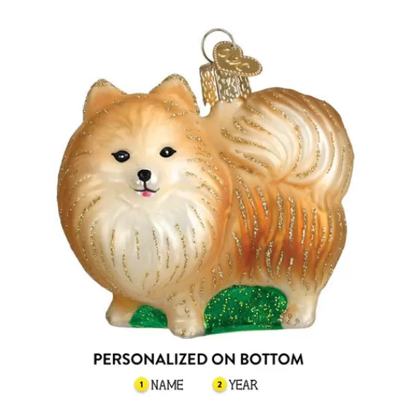 Best Sale Old World Christmas Pomeranian Ornament -