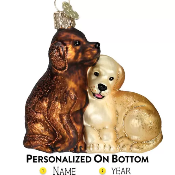 Online Old World Christmas Puppy Love Ornament -