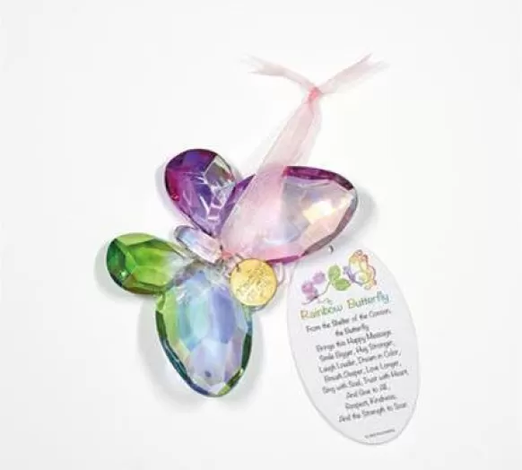 Clearance Rainbow Butterfly Ornament Inspirational