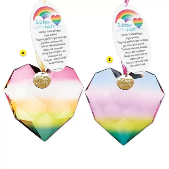 Sale Rainbow Heart Ornament Inspirational