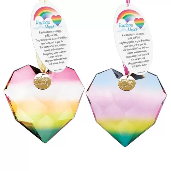 Sale Rainbow Heart Ornament Inspirational