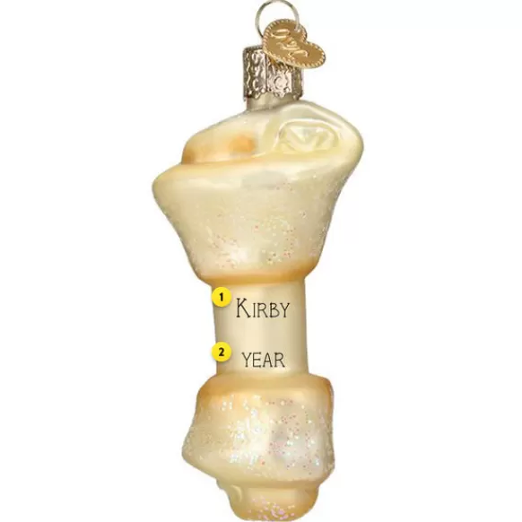 Flash Sale Old World Christmas Rawhide Bone Ornament -