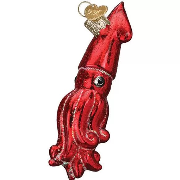 Best Red Squid Ornament - Fish & Reptile