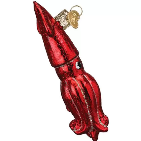 Best Red Squid Ornament - Fish & Reptile