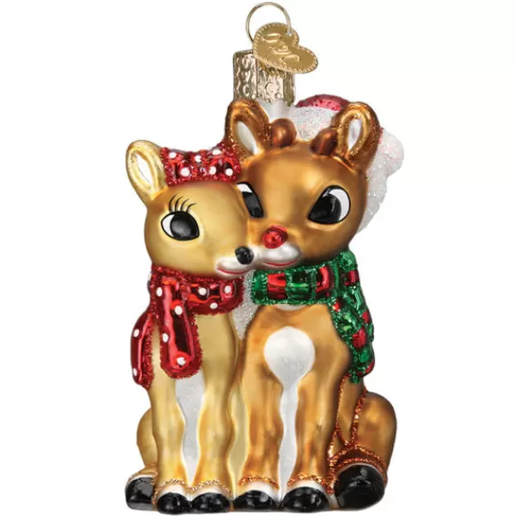 Best Sale Rudolph® And Clarice™ Ornament - Licensed Characters