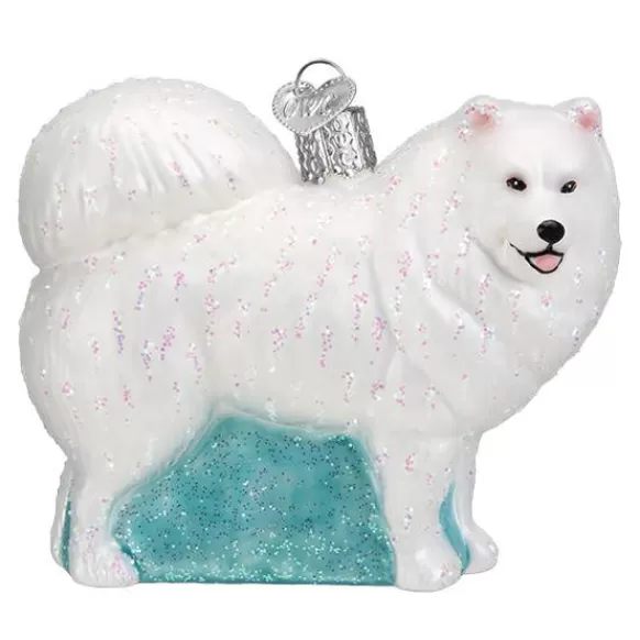 Hot Old World Christmas Samoyed Dog Ornament -