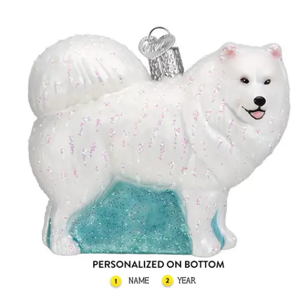 Hot Old World Christmas Samoyed Dog Ornament -