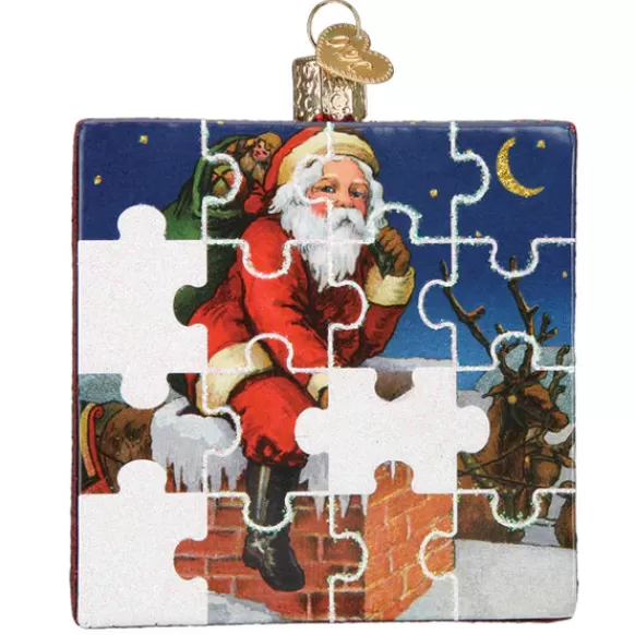 Clearance Santa Jigsaw Puzzle Ornament - Fun & Games