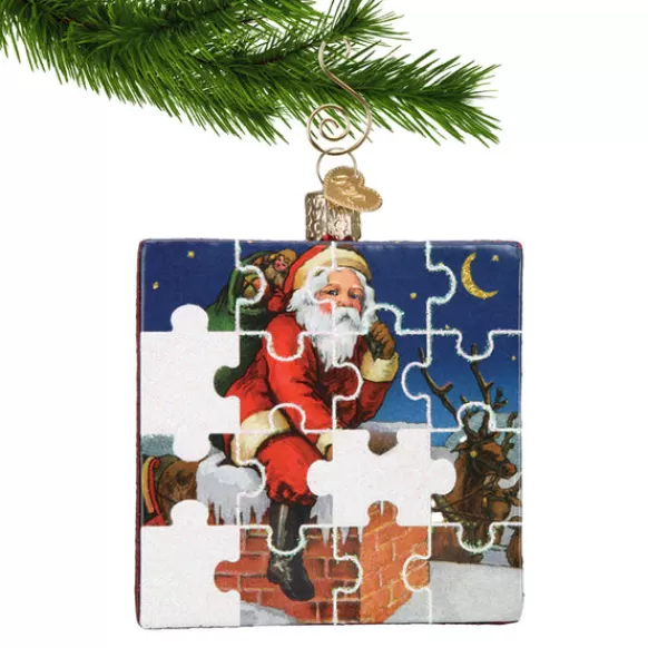 Clearance Santa Jigsaw Puzzle Ornament - Fun & Games