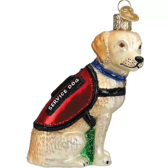 Cheap Old World Christmas Service Dog Ornament -