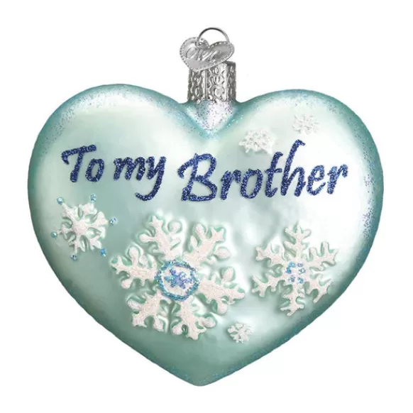 Best Sibling Heart Ornament - Brother - Family Members