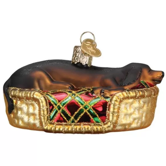 Online Old World Christmas Sleepy Dachshund Dog Ornament -