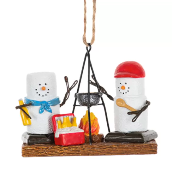 Clearance S'Mores Couple Campfire Ornament Couples