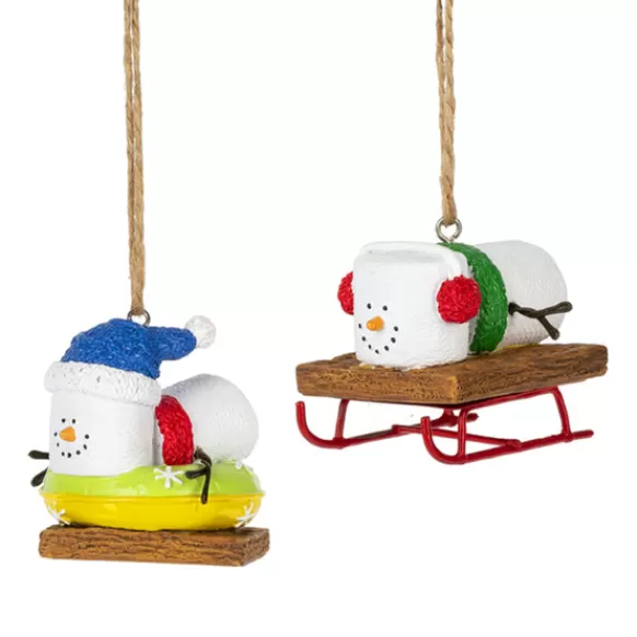 Hot S'Mores Sledding And Tubing Ornaments S'Mores