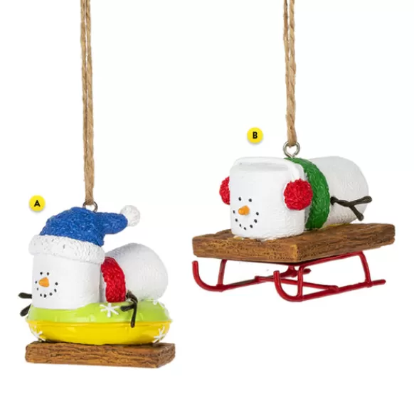 Hot S'Mores Sledding And Tubing Ornaments S'Mores