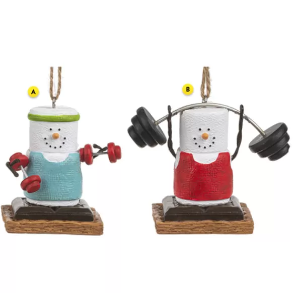 Store Ganz S'Mores Weightlifter Ornament