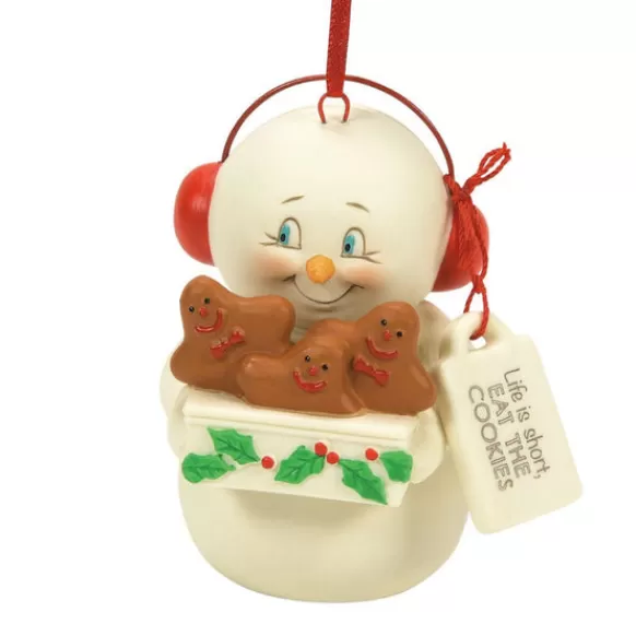 Hot Snowpinion: Life Is Short Eat Cookies Ornament Snowpinions