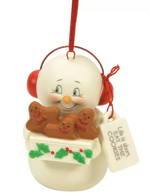 Hot Snowpinion: Life Is Short Eat Cookies Ornament Snowpinions