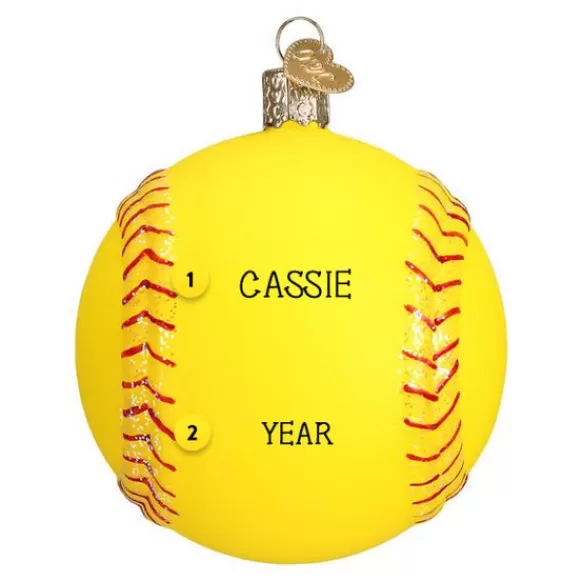 Best Old World Christmas Softball Ornament -