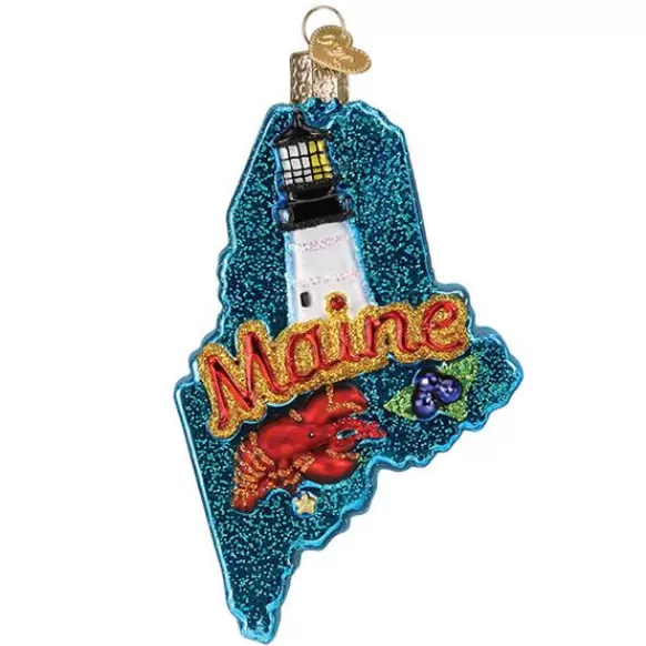 Store Old World Christmas State Of Maine Ornament -