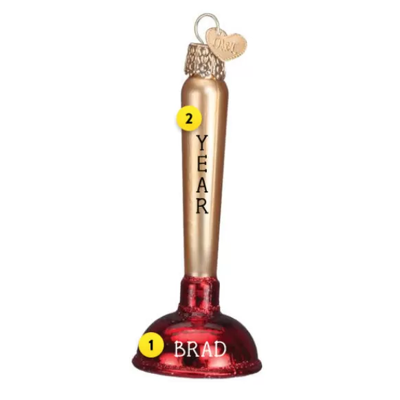 New Toilet Plunger Ornament - Household