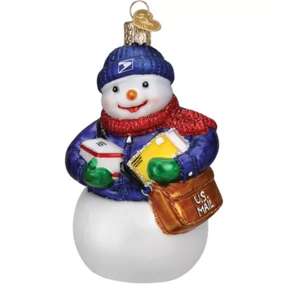 Sale Old World Christmas Usps Snowman Ornament -