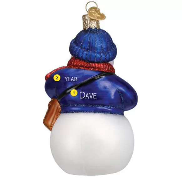 Sale Old World Christmas Usps Snowman Ornament -