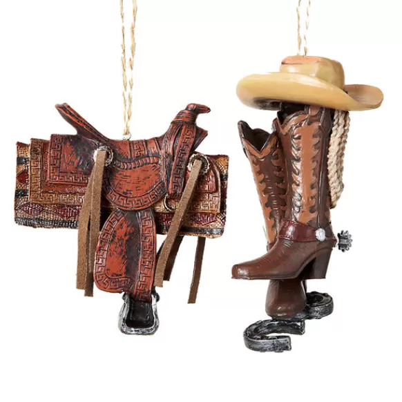 Outlet Western Saddle Or Cowboy Boots & Hat Ornament Horse & Farm