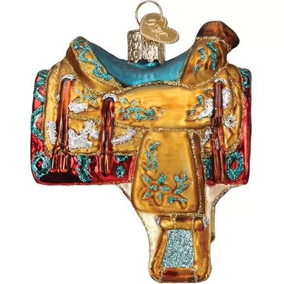 New Western Saddle Ornament - Horse & Farm