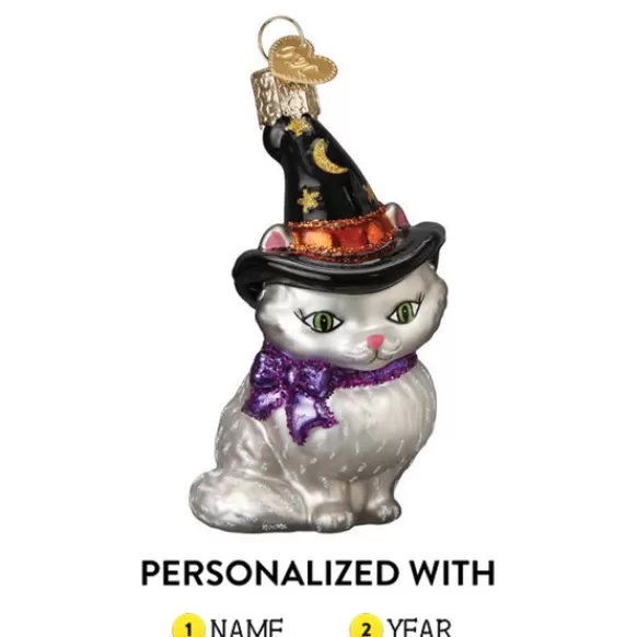 New Witch Kitten Ornament - Halloween