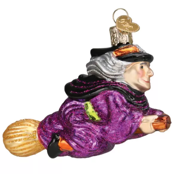 Cheap Witch On Broomstick Ornament - Halloween