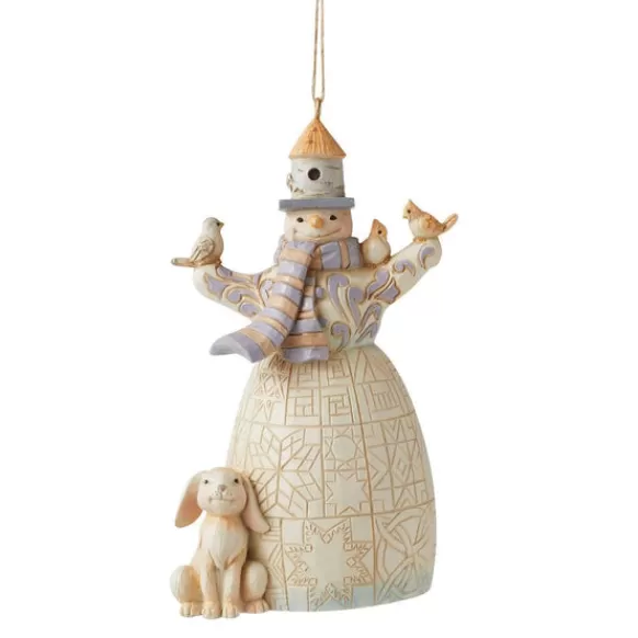 Discount Woodland Snowman Ornament - Jim Shore